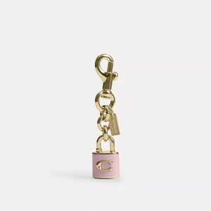 Coach Lock Bag Charm Pink NWT CEF95